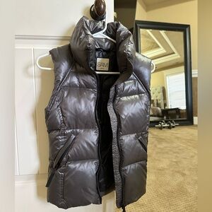SAM. Metallic Gray Puffer Vest